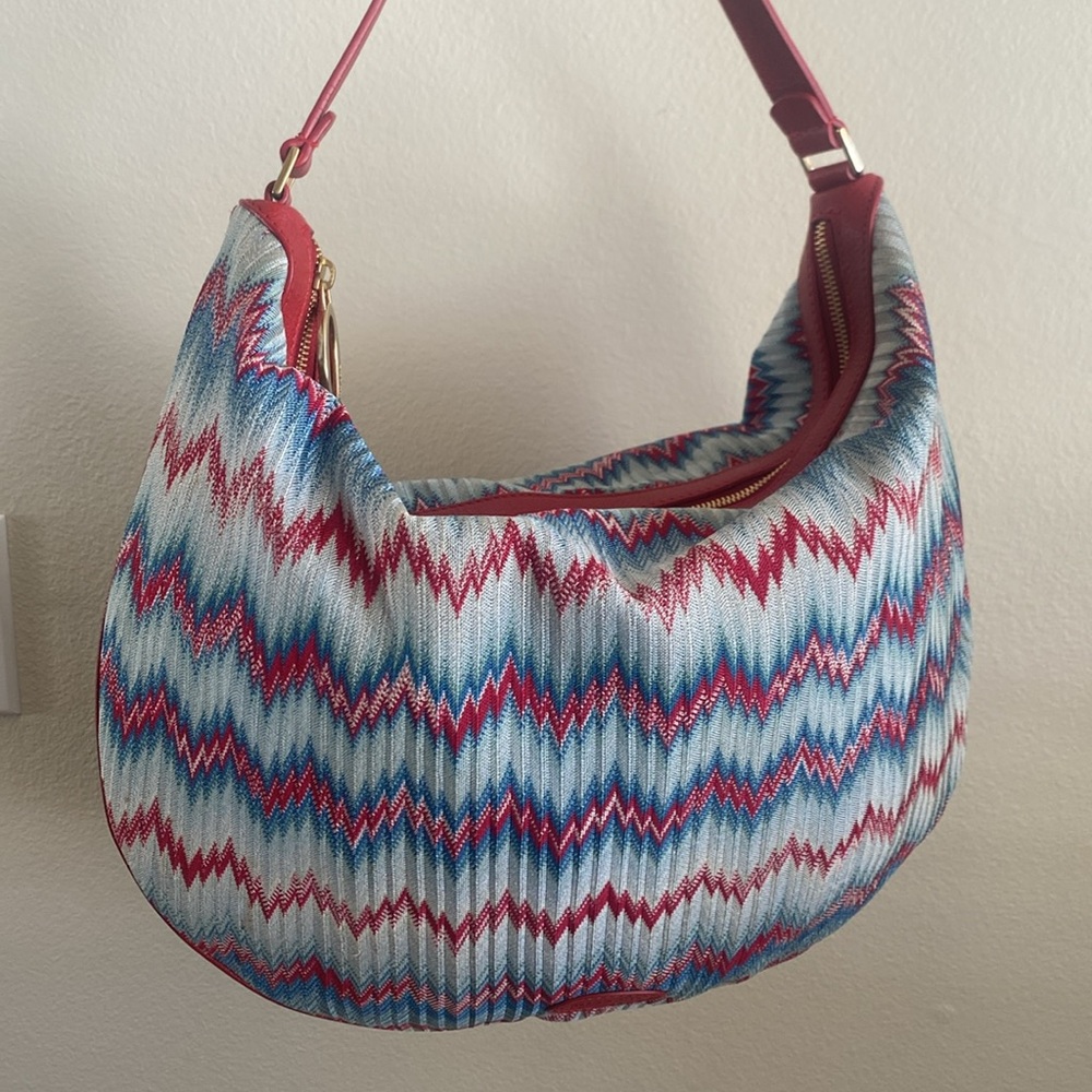 Missoni chevron hobo bag